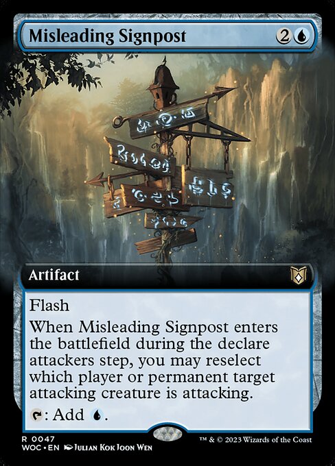 Misleading Signpost (47) - EXTENDED ART - NM