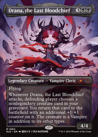 Drana, the Last Bloodchief (1684) - BORDERLESS - FULL ART (Foil) - NM