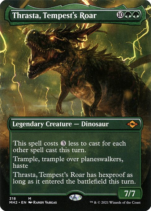 Thrasta, Tempest's Roar (318) - BORDERLESS - FULL ART - NM