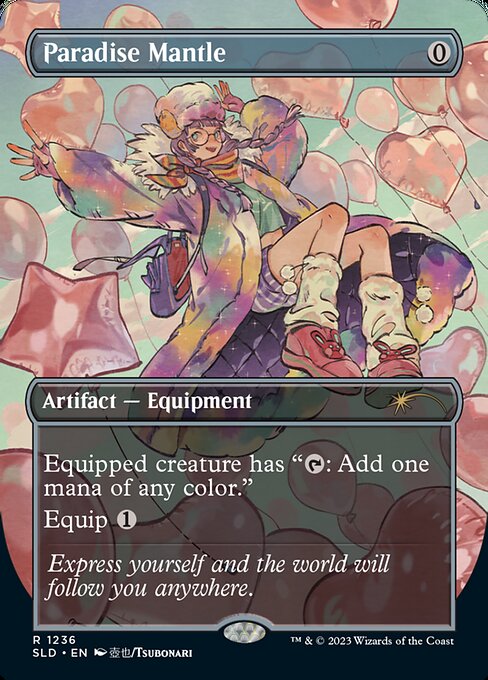 Paradise Mantle (1236) - BORDERLESS - FULL ART (Foil) - NM