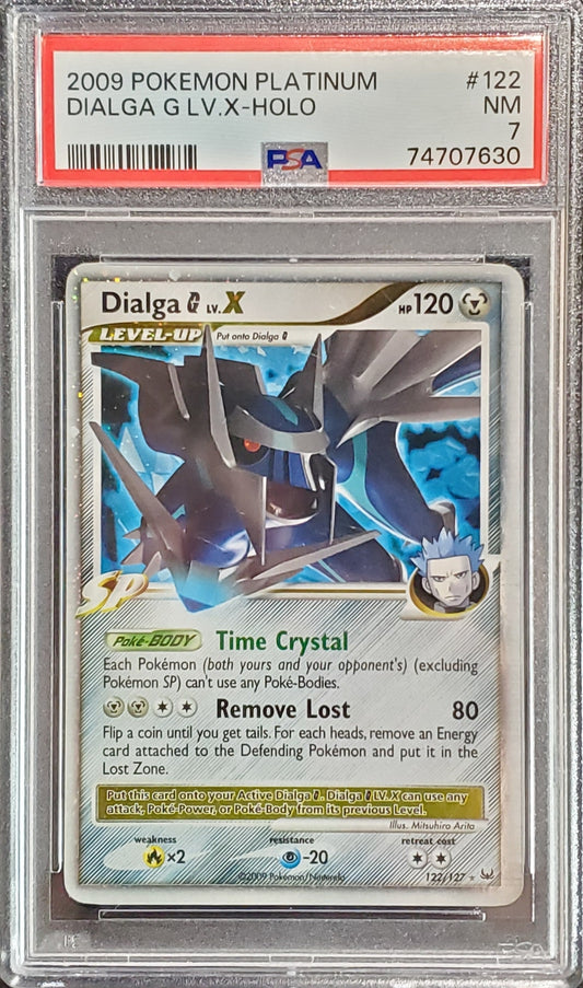 PSA 7 Dialga Lv. X Misprint 122 () () - NM