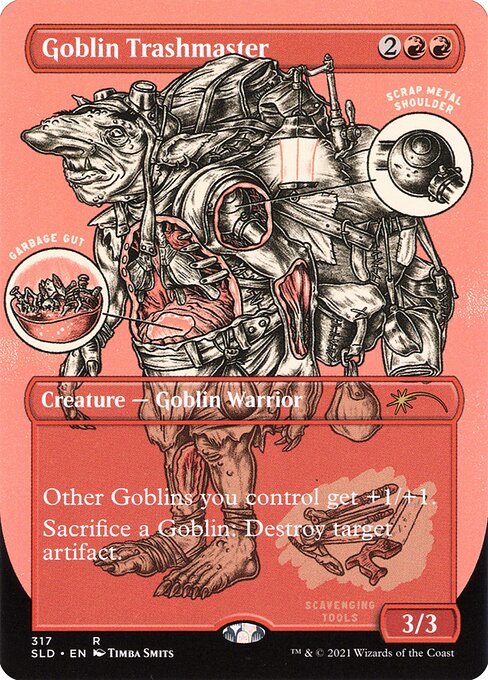 Goblin Trashmaster (317) - BORDERLESS - FULL ART - NM
