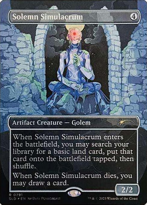 Solemn Simulacrum (791) - BORDERLESS - NM