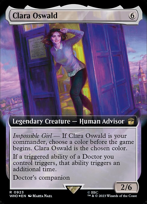 Clara Oswald (923) - EXTENDED ART (Foil) - NM