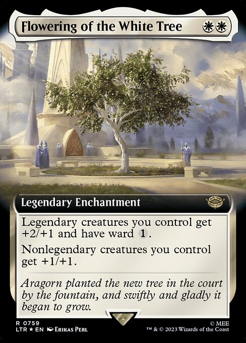 Flowering of the White Tree (759) - EXTENDED ART (Foil) - NM
