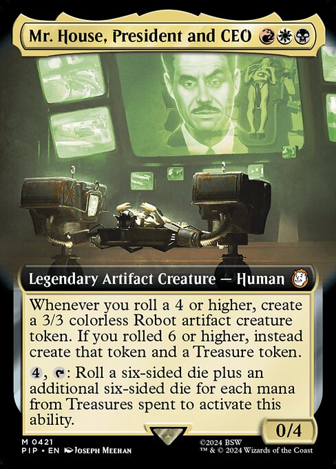 Mr. House, President and CEO (421) - EXTENDED ART (Foil) - NM
