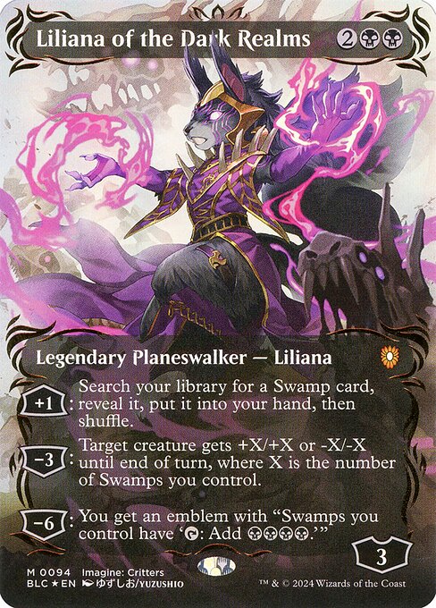 Liliana of the Dark Realms (94) - BORDERLESS (Foil) - NM