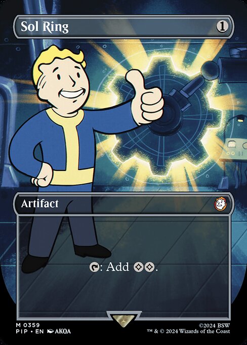 Sol Ring (359) - BORDERLESS (Foil) - NM