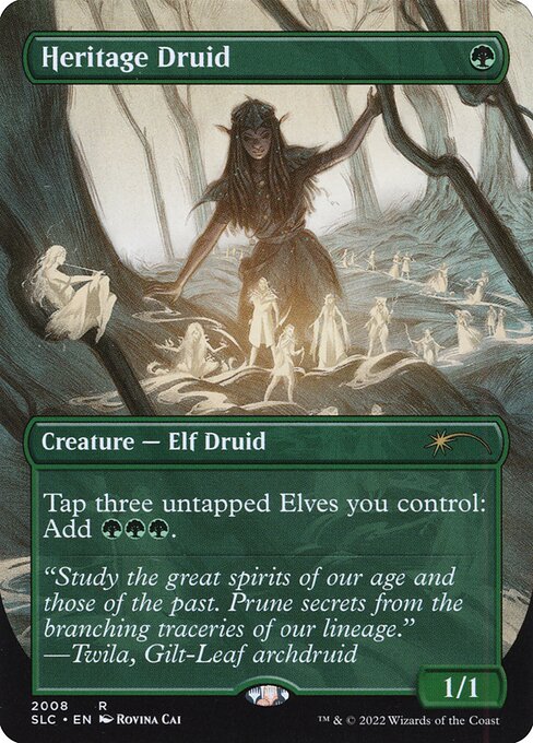 Heritage Druid (2008) - BORDERLESS - FULL ART - NM