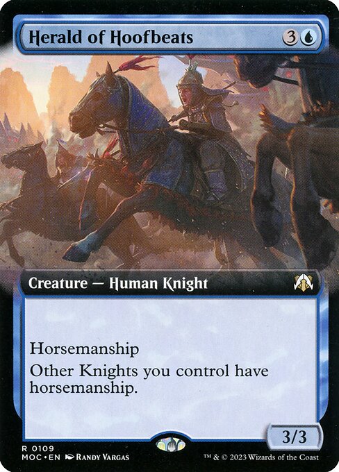 Herald of Hoofbeats (109) - EXTENDED ART - NM
