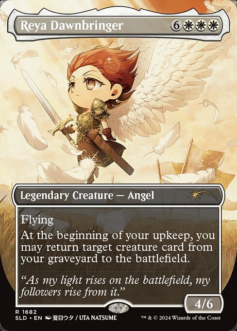 Reya Dawnbringer (1682) - BORDERLESS - FULL ART (Foil) - NM