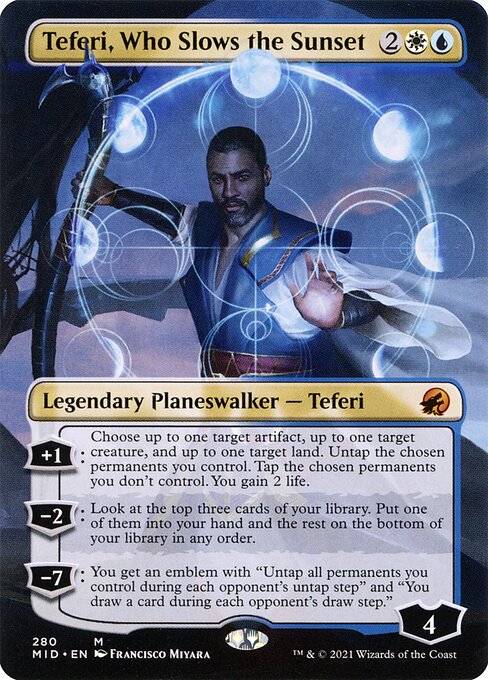 Teferi, Who Slows the Sunset (280) - BORDERLESS - NM