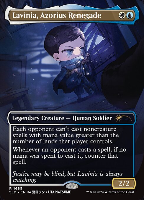 Lavinia, Azorius Renegade (1685) - BORDERLESS - FULL ART (Foil) - NM