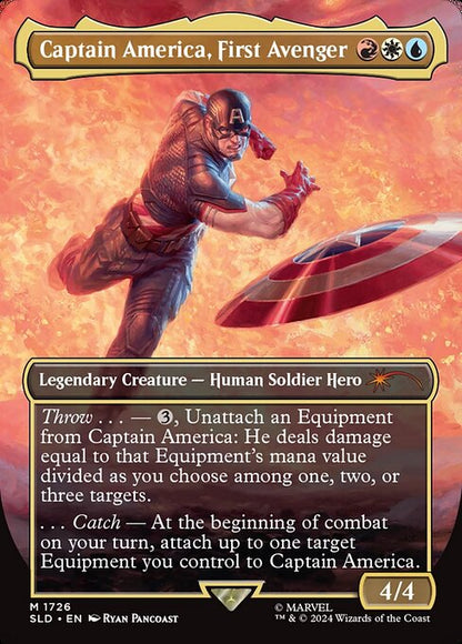 Captain America, First Avenger (1726) - BORDERLESS - FULL ART - NM