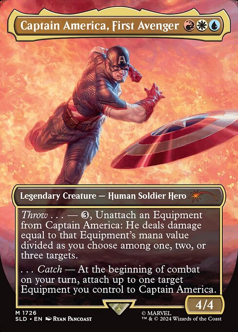 Captain America, First Avenger (1726) - BORDERLESS - FULL ART - NM