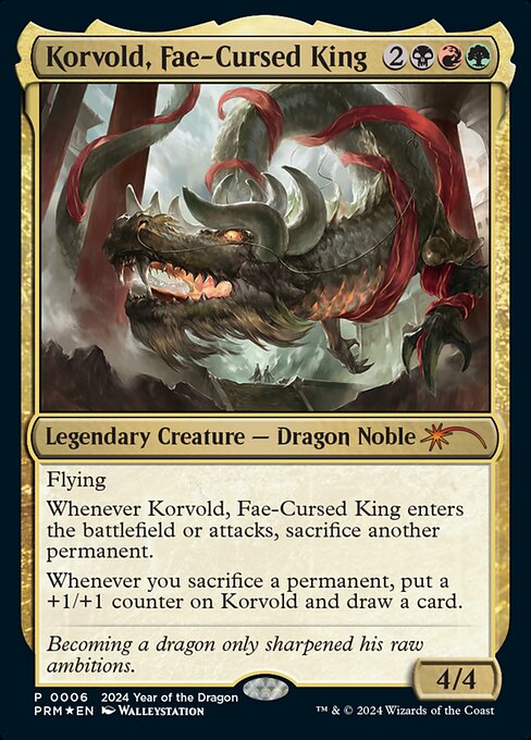 Korvold, Fae-Cursed King (6) (Foil) - NM
