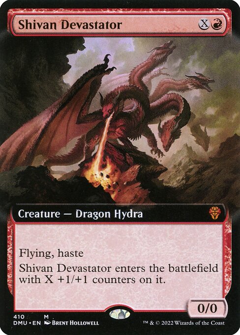 Shivan Devastator (410) - EXTENDED ART (Foil) - NM