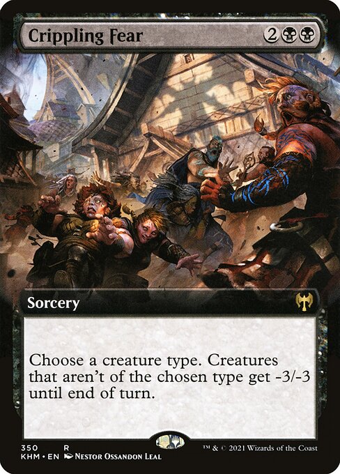 Crippling Fear (350) - EXTENDED ART - NM