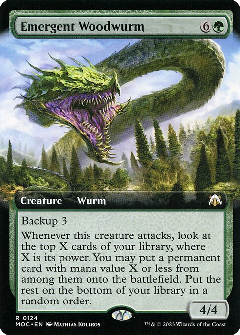 Emergent Woodwurm (124) - EXTENDED ART - NM