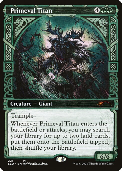 Primeval Titan (221) - SHOWCASE (Foil) - NM