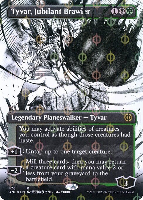 Tyvar, Jubilant Brawler (476) - BORDERLESS (Foil) - NM