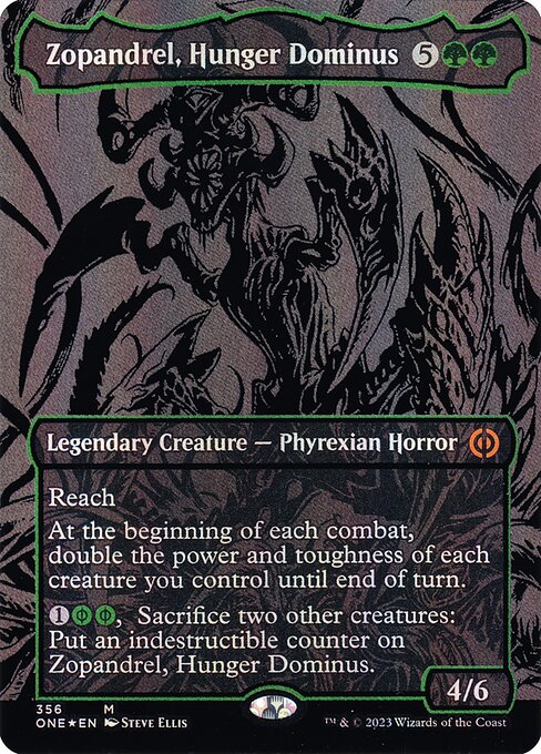 Zopandrel, Hunger Dominus (356) - BORDERLESS (Foil) - NM