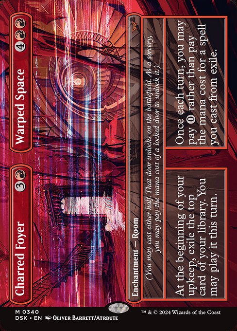 Charred Foyer // Warped Space (340) - BORDERLESS (Foil) - NM