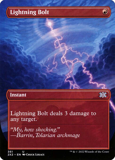 Lightning Bolt (361) - BORDERLESS (Foil) - NM