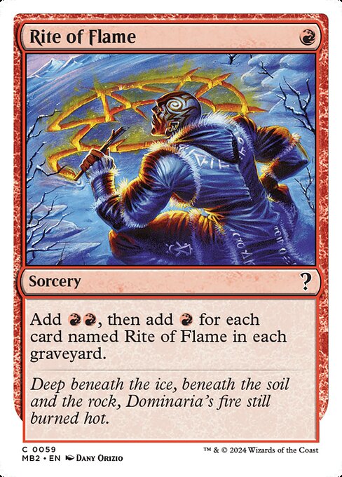 Rite of Flame (59) - NM