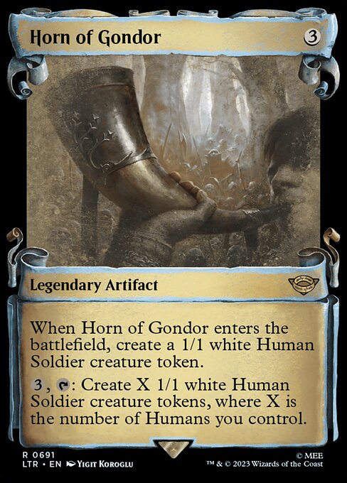 Horn of Gondor (691) - SHOWCASE (Foil) - NM