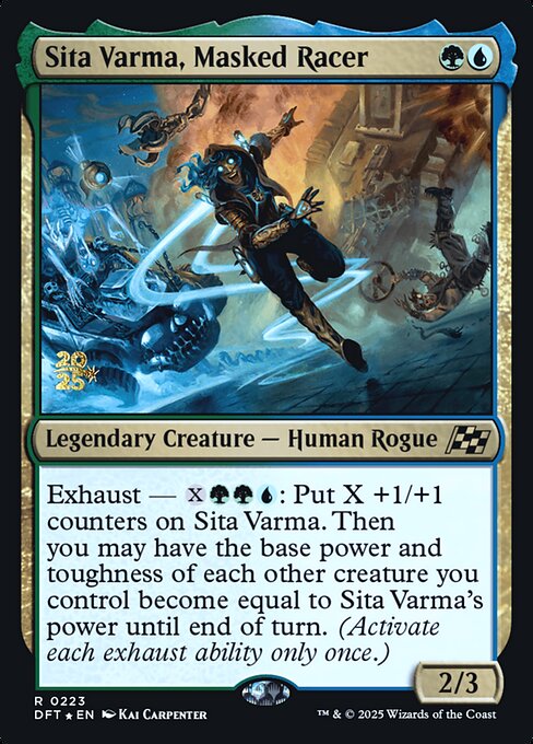Sita Varma, Masked Racer (223s) (Foil) - NM