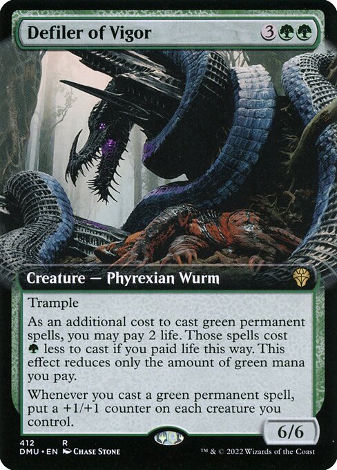 Defiler of Vigor (412) - EXTENDED ART - NM