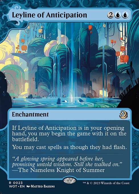 Leyline of Anticipation (23) - BORDERLESS (Foil) - NM