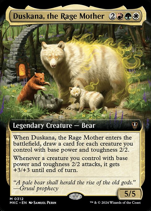 Duskana, the Rage Mother (312) - EXTENDED ART - NM