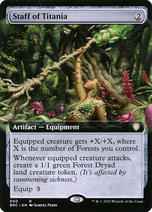 Staff of Titania (50) - EXTENDED ART - NM