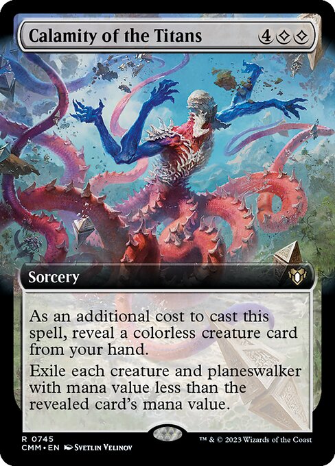 Calamity of the Titans (745) - EXTENDED ART - NM