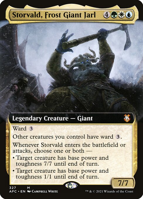 Storvald, Frost Giant Jarl (327) - EXTENDED ART - NM