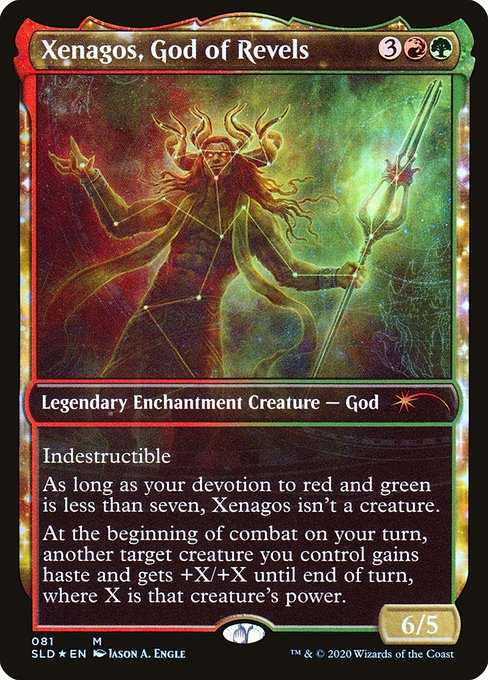 Xenagos, God of Revels (81) - SHOWCASE - FULL ART (Foil) - NM
