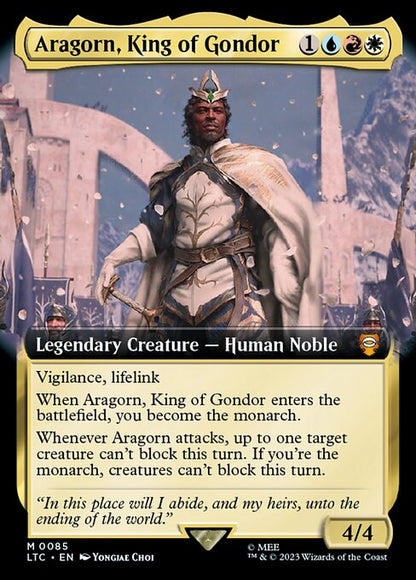 Aragorn, King of Gondor (85) - EXTENDED ART - NM