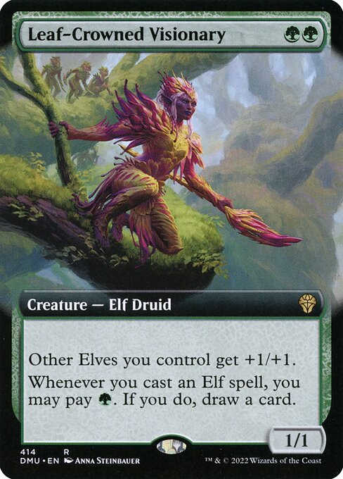 Leaf-Crowned Visionary (414) - EXTENDED ART - NM