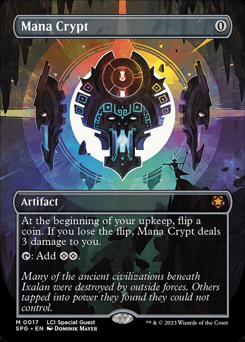 Mana Crypt (17) - BORDERLESS - FULL ART - NM