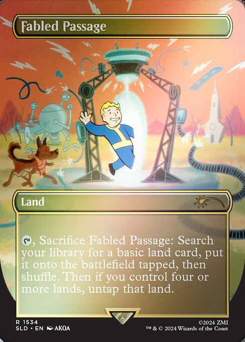 Fabled Passage (1534★) - BORDERLESS (Foil) - NM