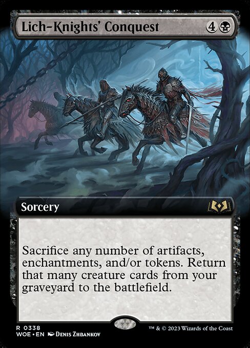 Lich-Knights' Conquest (338) - EXTENDED ART - NM