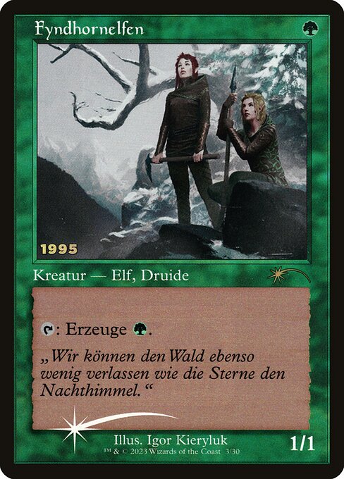 Fyndhorn Elves (3) (Foil) (German) - NM