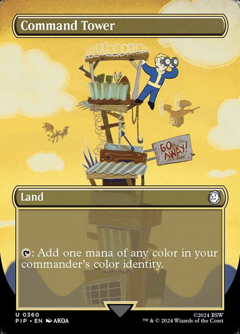 Command Tower (360) - BORDERLESS (Foil) - NM