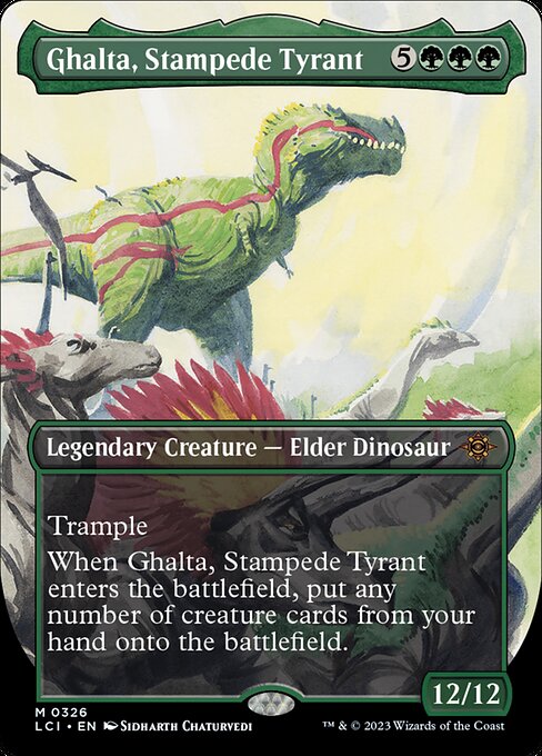 Ghalta, Stampede Tyrant (326) - BORDERLESS (Foil) - LP