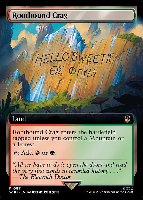 Rootbound Crag (511) - EXTENDED ART - NM