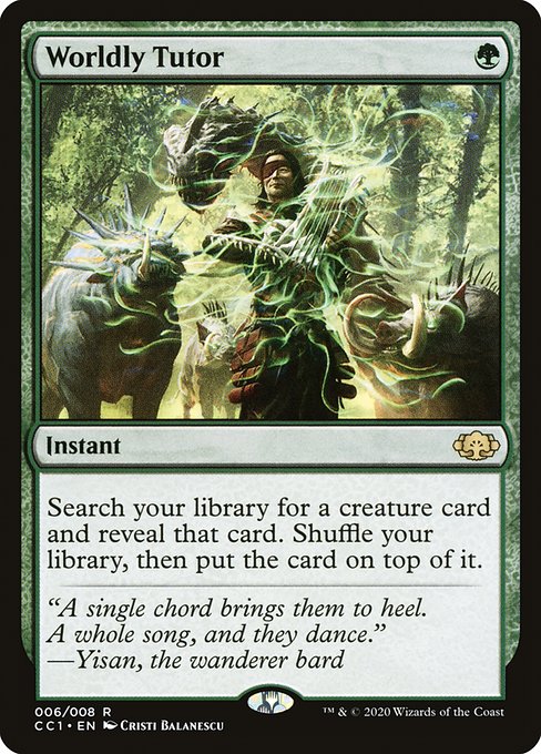 Worldly Tutor (6) (Foil) - NM
