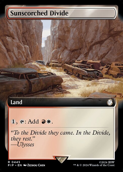 Sunscorched Divide (445) - EXTENDED ART (Foil) - NM